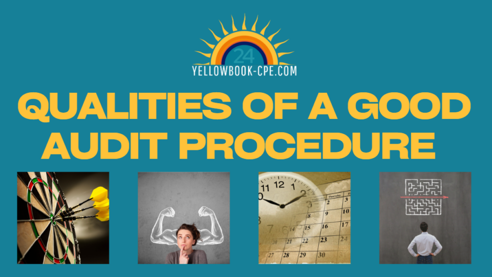 Qualities of a good audit procedure infographic Blog Header