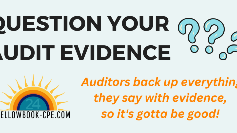 Question Your Audit Evidence Infographic